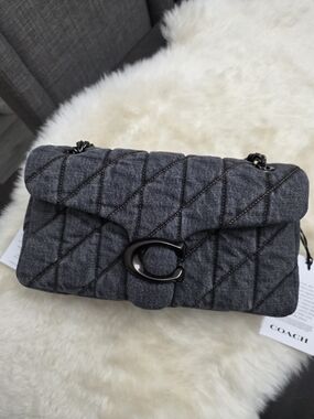 COACH Tabby 26 Black Denim